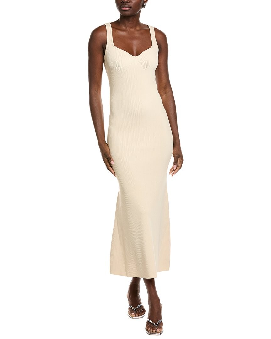 Endless Rose Sweetheart Neckline Knit Maxi Dress Women’s White Xs