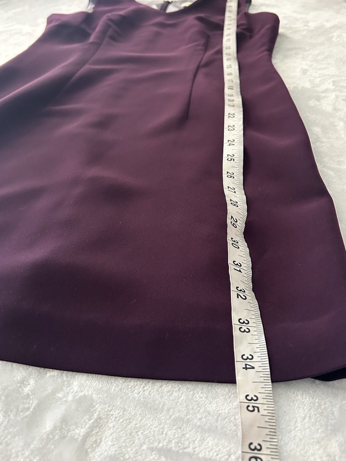 NWT Amanda Smith Petite Size 6P Classic Sleeveless Purple V Neck Sheath Dress