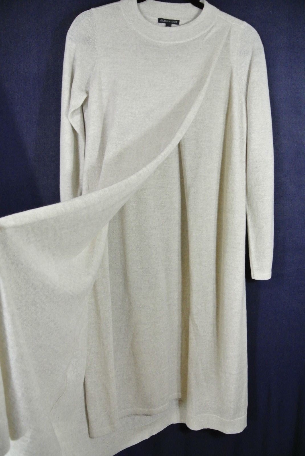 NEW Eileen Fisher Layered Wool Dress in Natural – Size XXS #D453