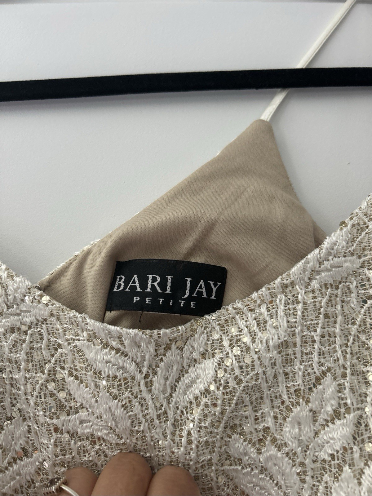 Bari Jay-Ivory Petite Dress