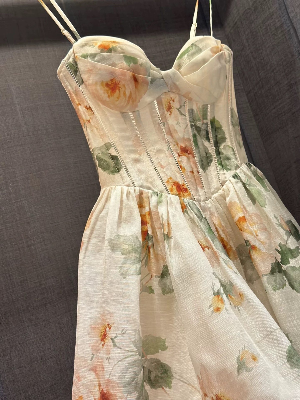 NWT Zimmermann Spring Summer Australia Niche Corset Style Cami Mini Dress
