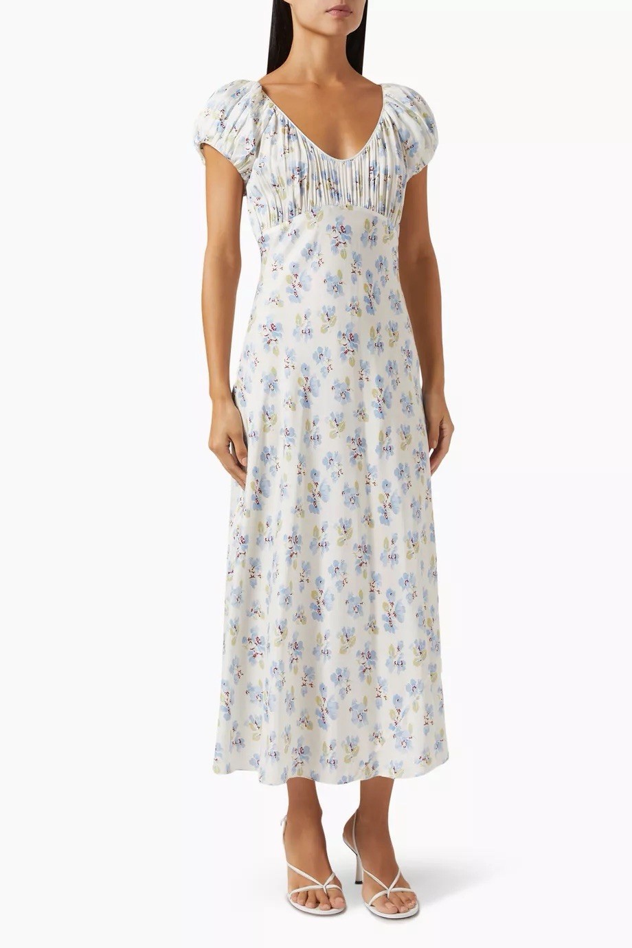 Doen Florencia Midi Dress Silk & Viscose Size M