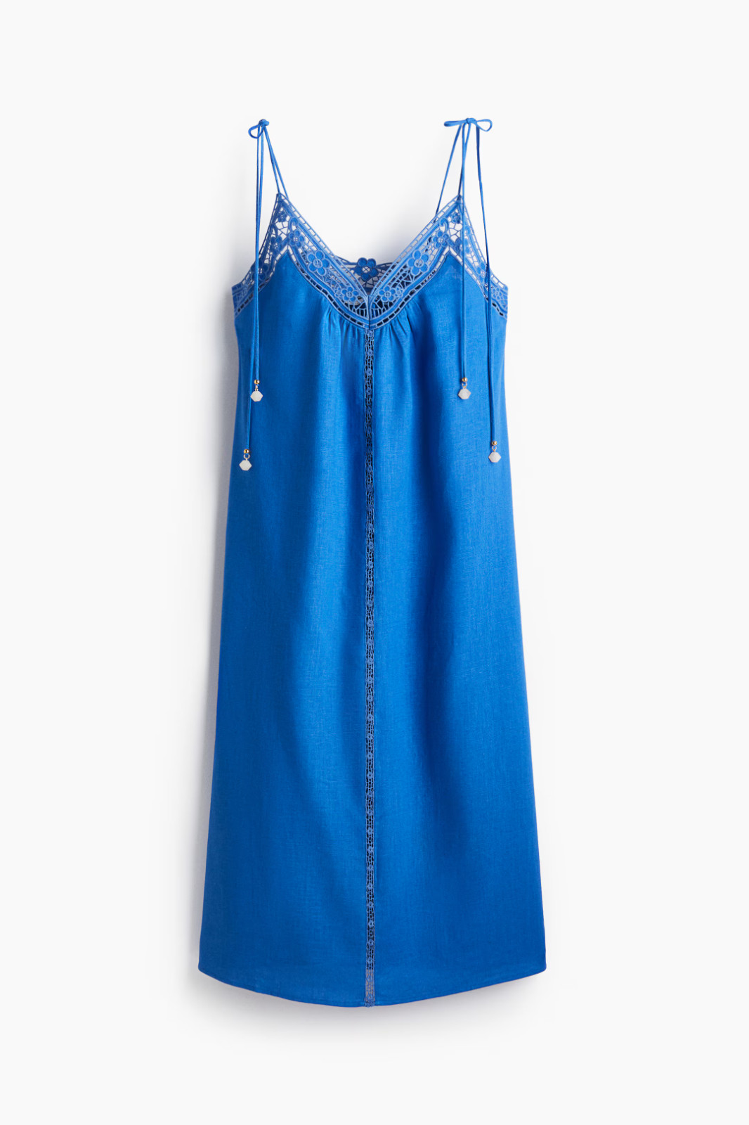 New H&M Broderie anglaise tie-strap dress, size S , RRP £ 44.99