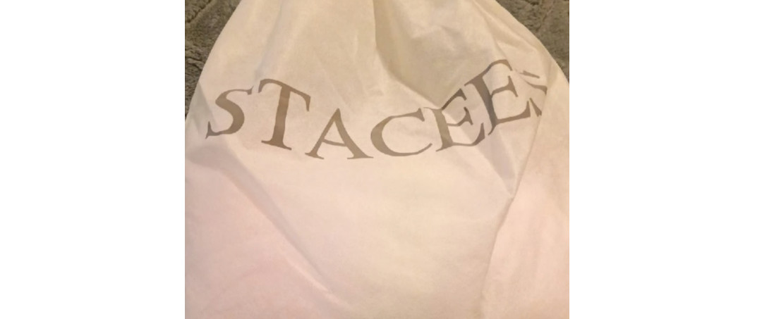 Stacee’s Elegant Dress. Strapless bodice adorned with dazzling rhinestone