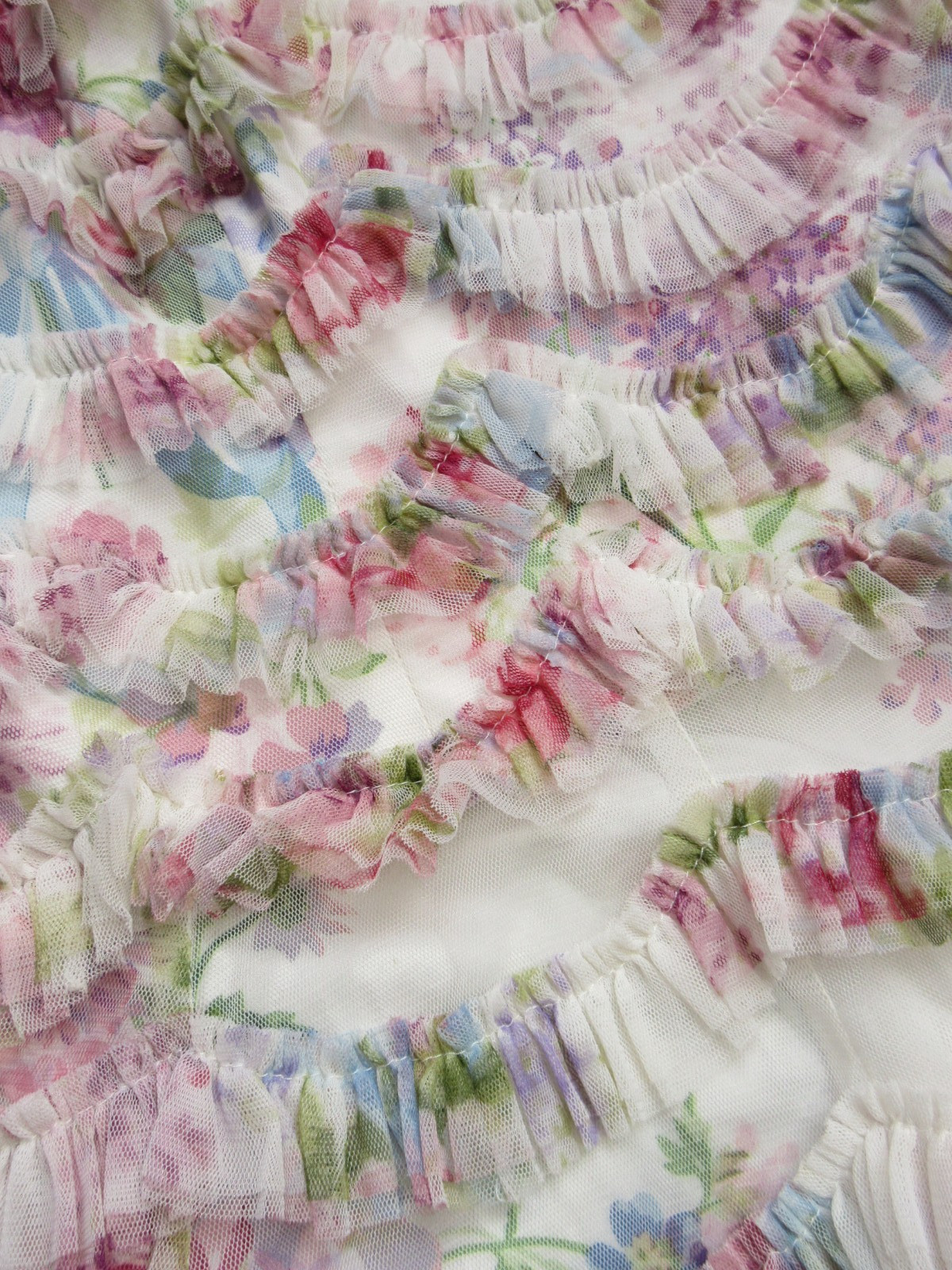 NWT Needle & Thread Ruffle Ballerina Midi in Floral Wonder Tulle Dress 12