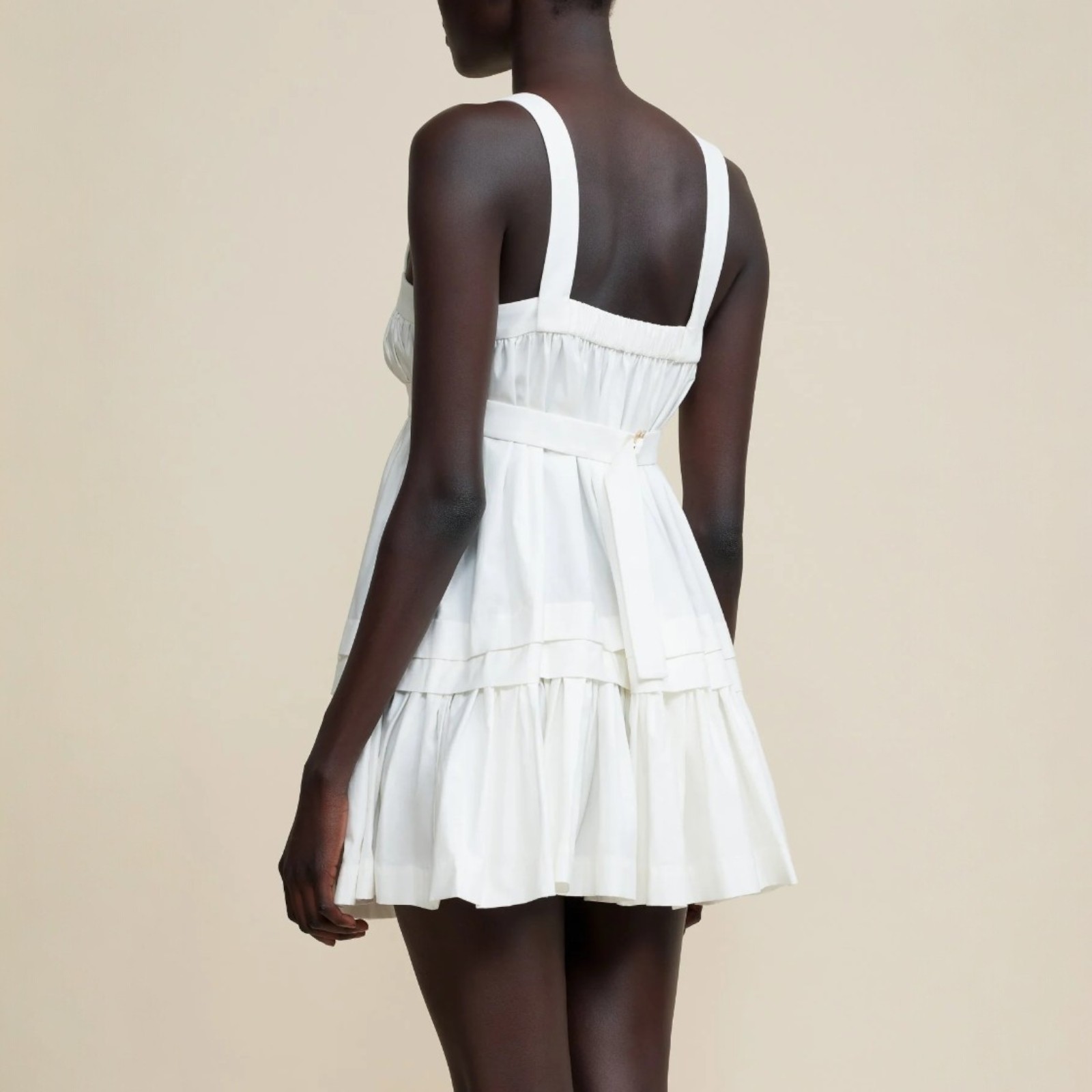 Acler Moordon Mini Dress Size AU 16 / US 12 Ivory Cotton Hens Bridal Baby Shower
