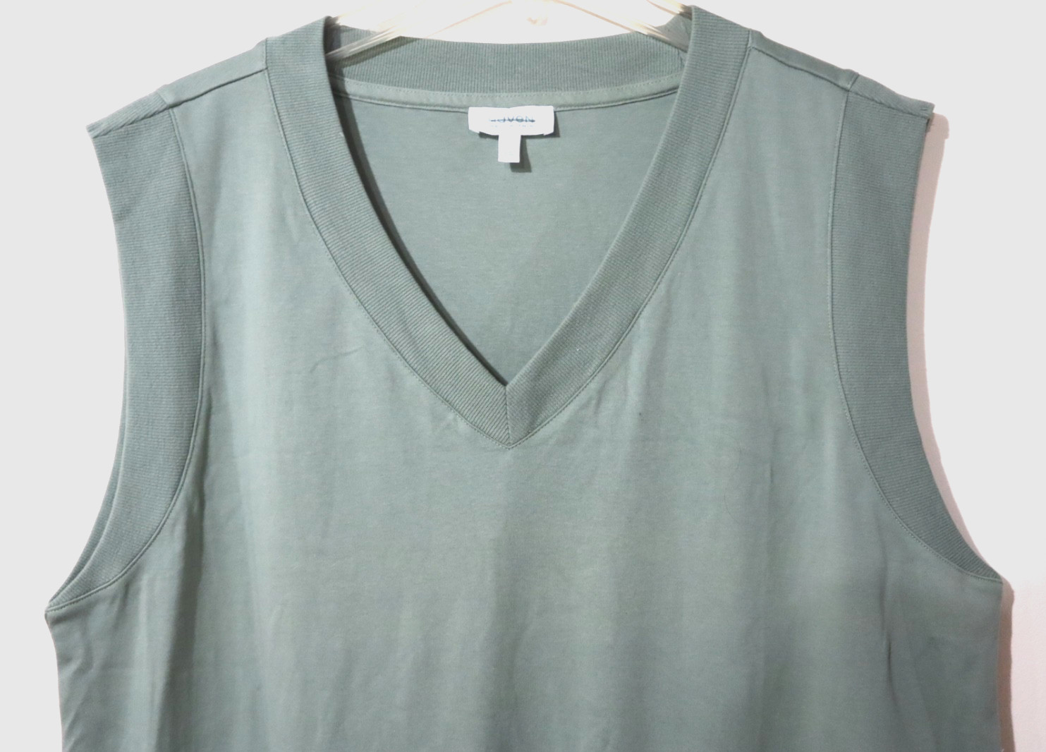 HAVEN WELL WITHIN Womens $98 Organic Cotton Interlock V-Neck Dress size XL