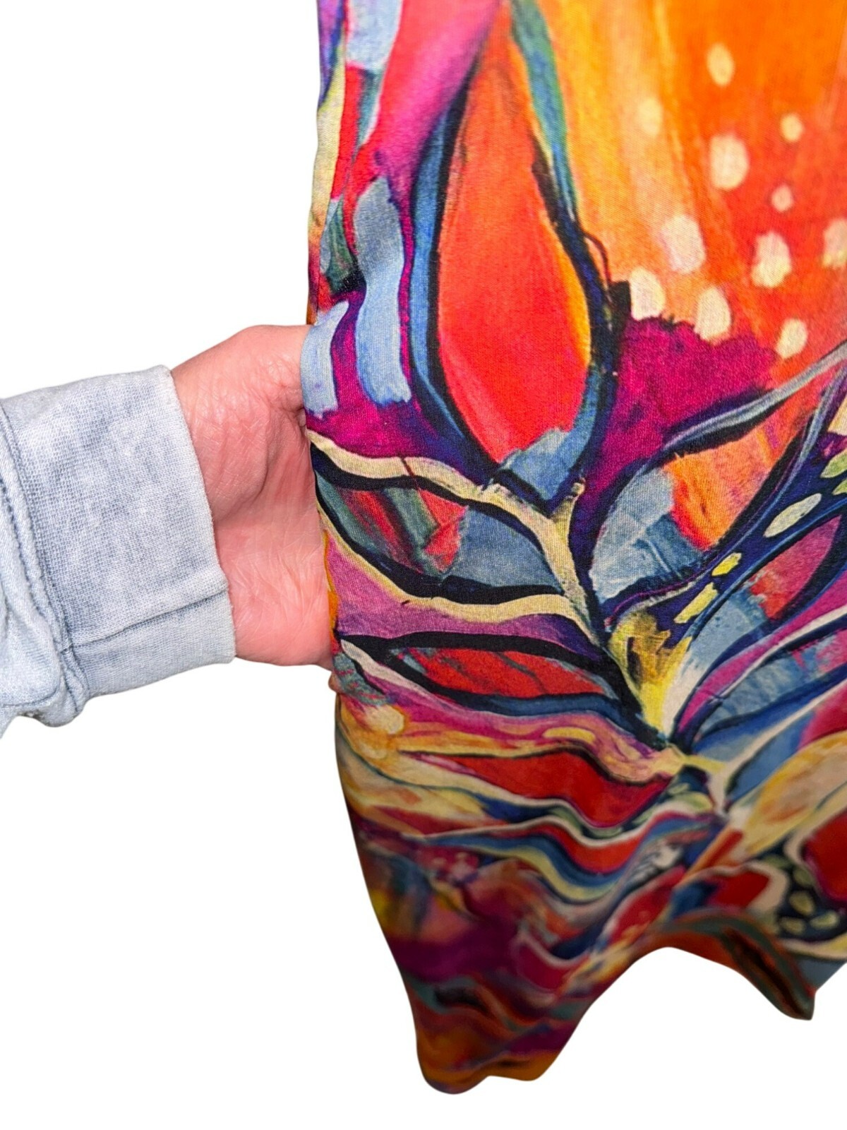 Colorful Abstract Sleeveless Maxi Dress By Radzoli Artsy Retro Pockets Boho