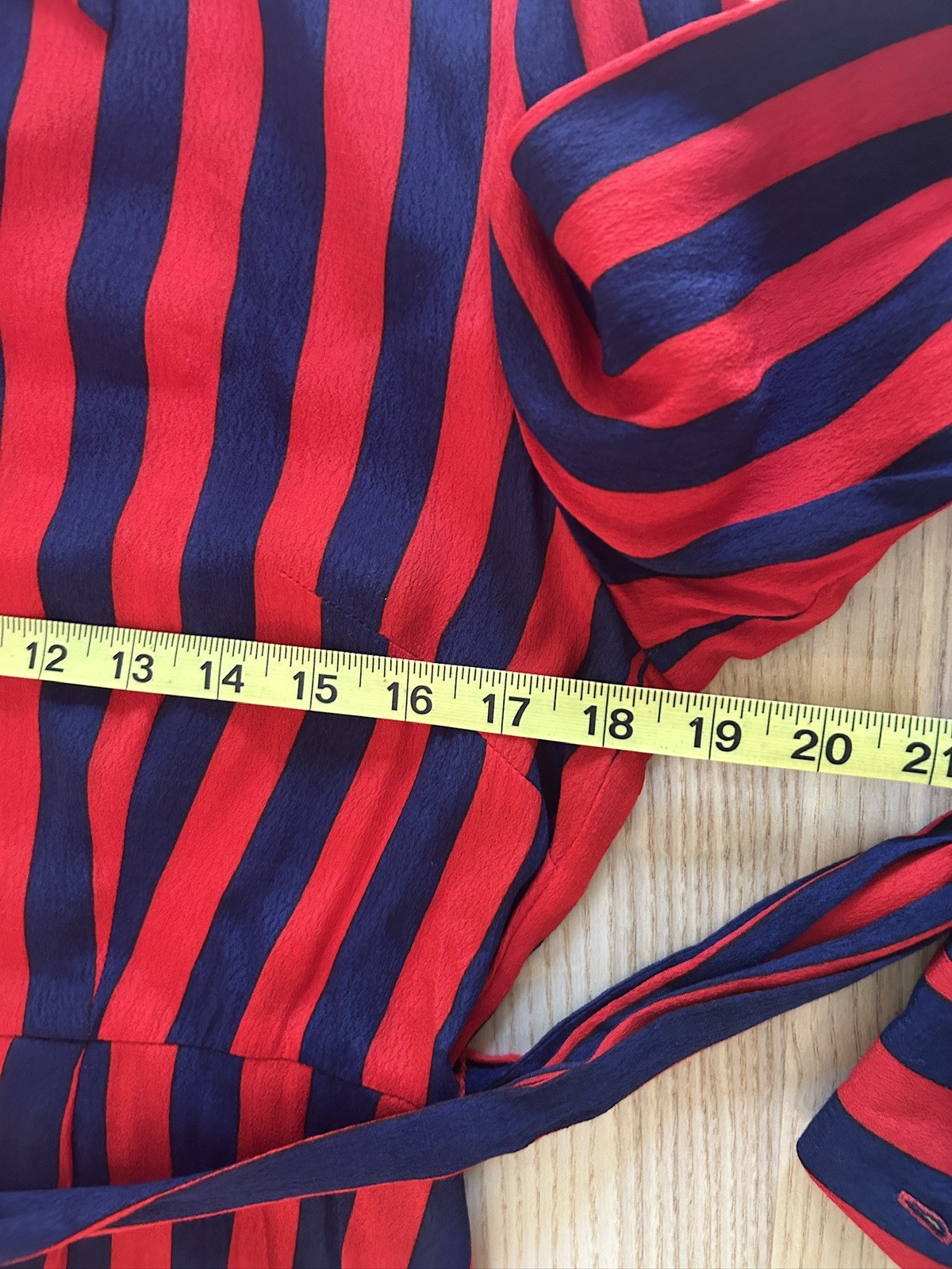 Boden Kate Long Sleeve Button Up Stripped Dress Navy Red Size 10P