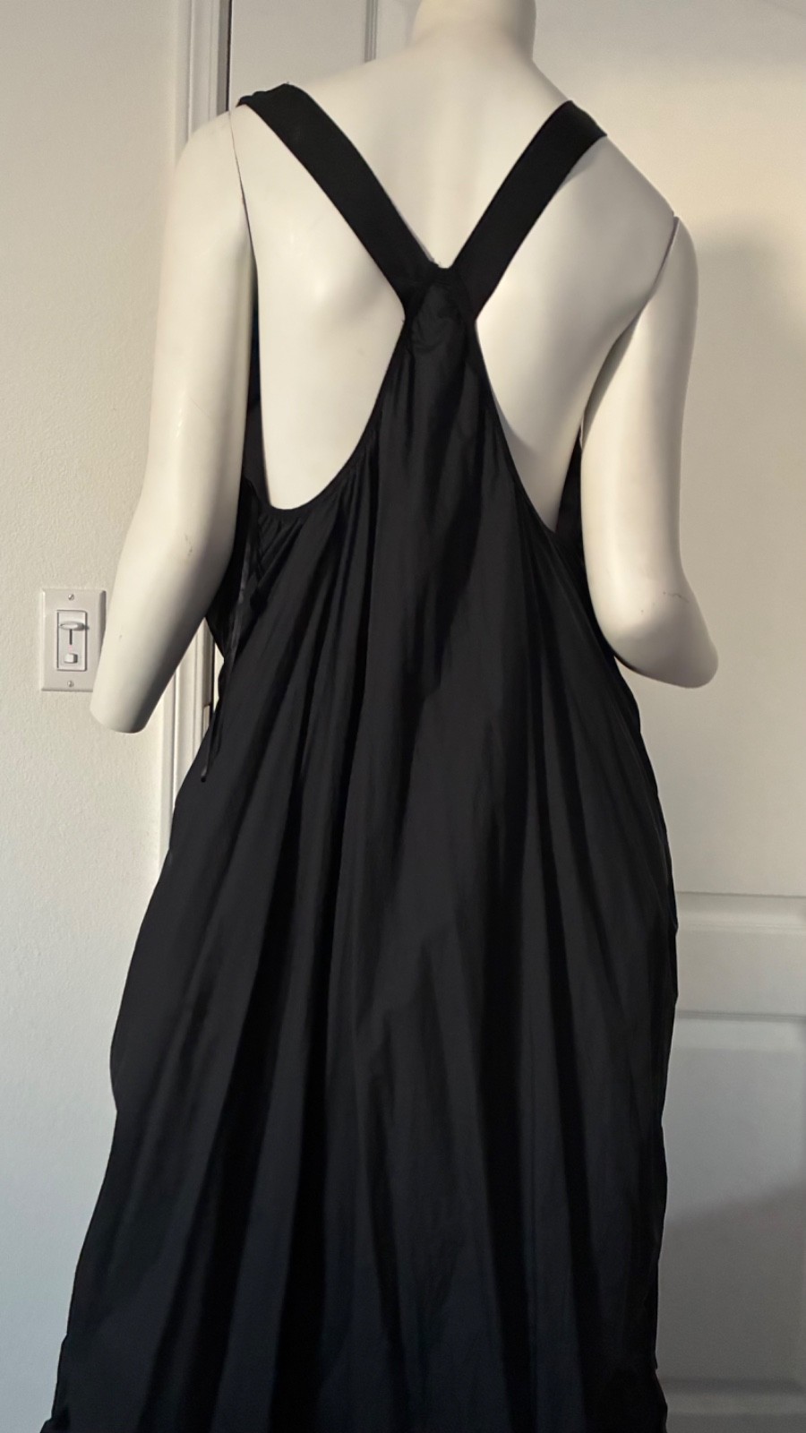 H&M STUDIO Black Parachute Dress 2017 L