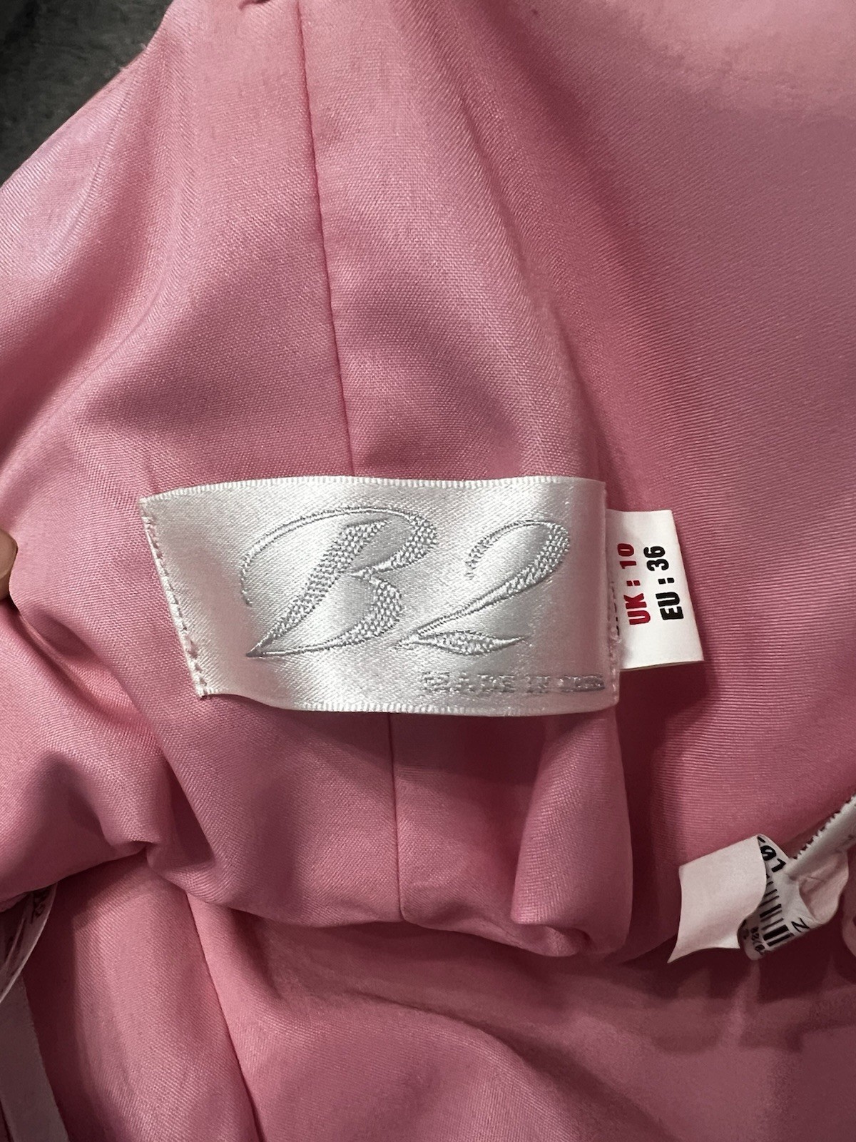 Pink Strapless Prom Dress B2 by B Darlin Size 8 Satin Formal Dress