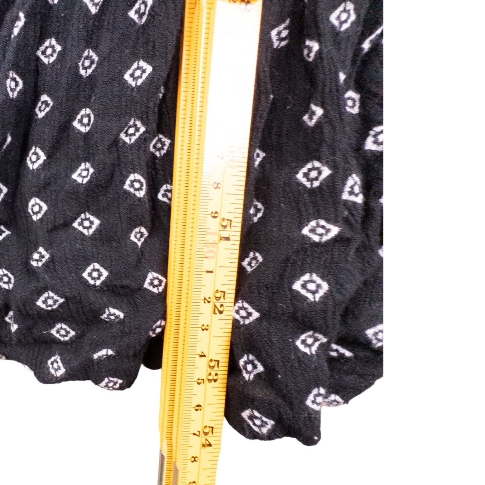 ONeill Cynthia Vincent Black Geometric Embroidered Front Slit Maxi Dress M