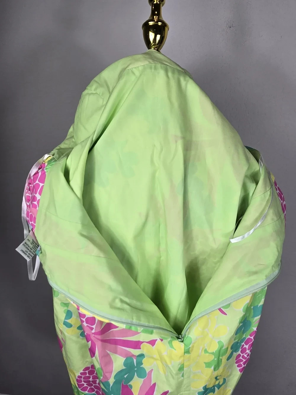 Lilly Pulitzer Home Slice Pineapple Halter Dress Cotton Women’s Size 8