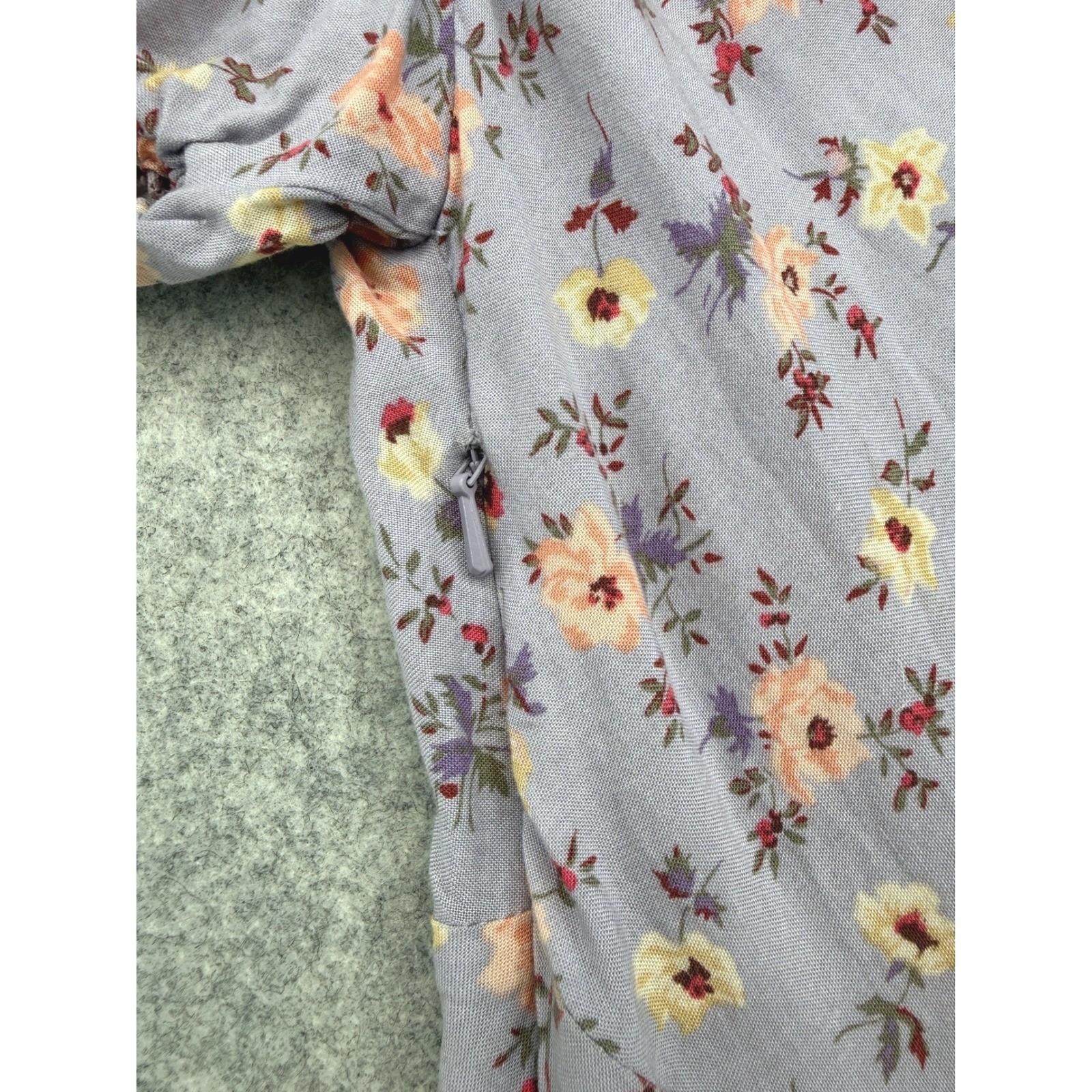 Auguste The Label Mini Dress Size 4 Violet Floral Eloise Penn Milkmaid Cottage