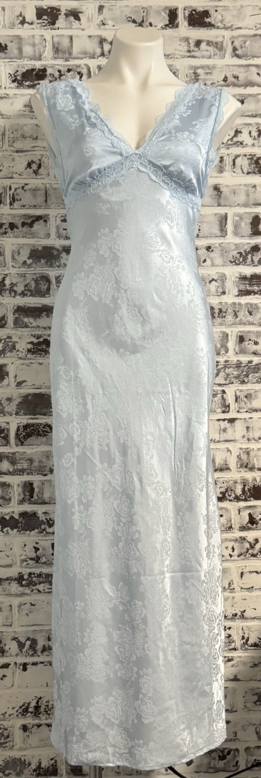 Evolutionary Apparel Small Floral Lace Whimsigoth Babydoll Fairy Maxi Slip Dress