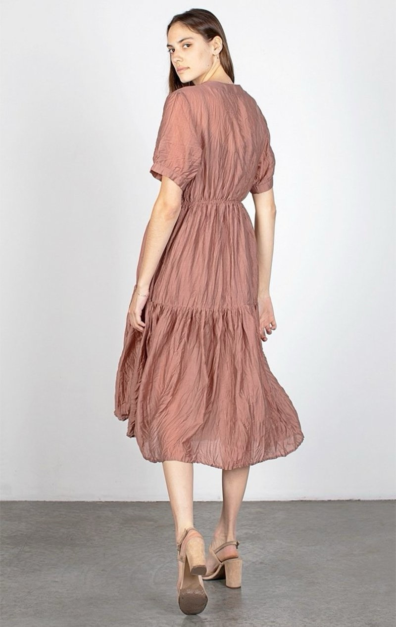 Women’s Mod Ref Button Front Savannah Dress Womens Size Small Lightweight Sheer