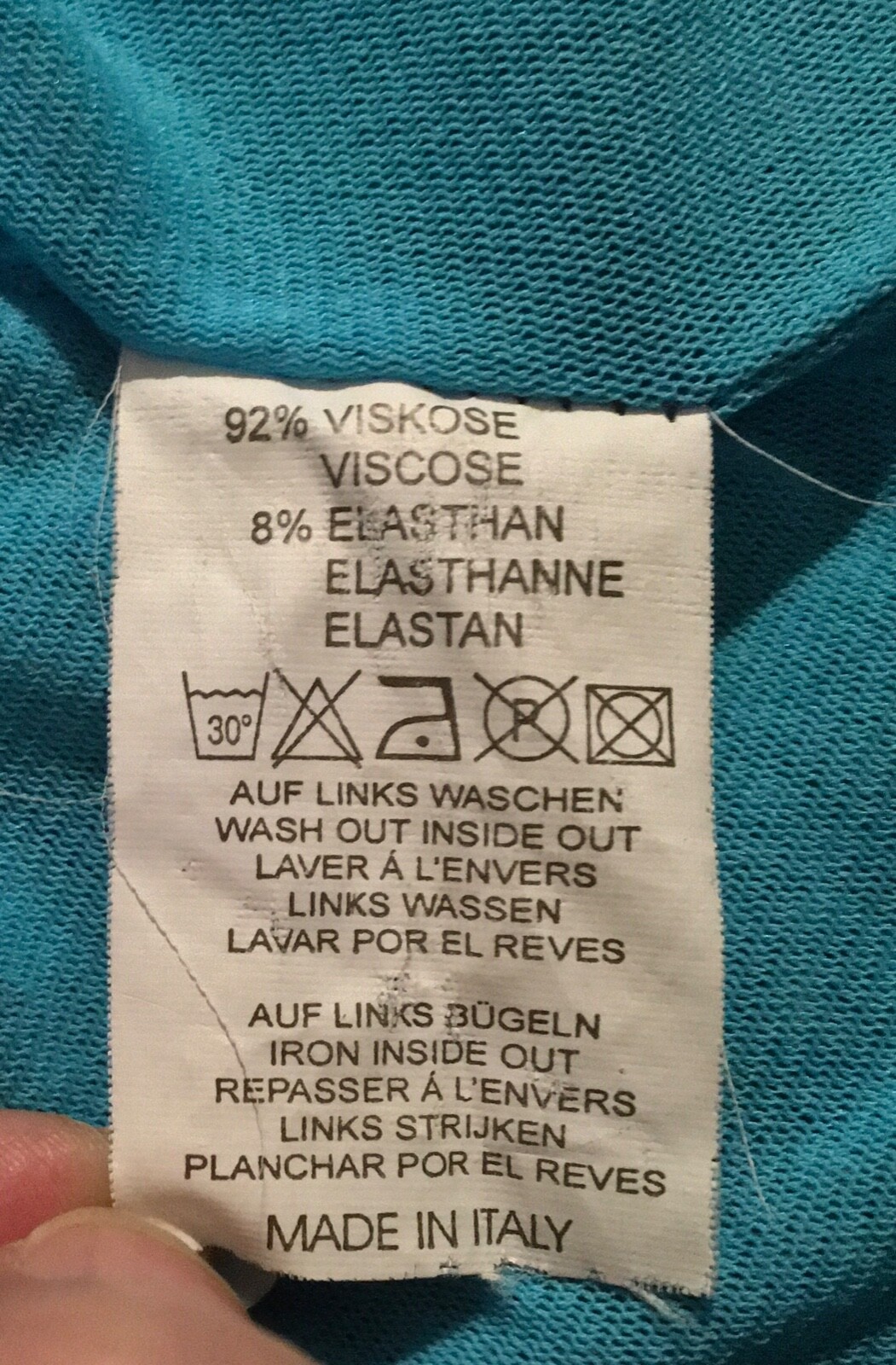 Roberto Cavalli Class Women’s Dress IT 40 US 6 Stretch Sleeveless Blue Multi
