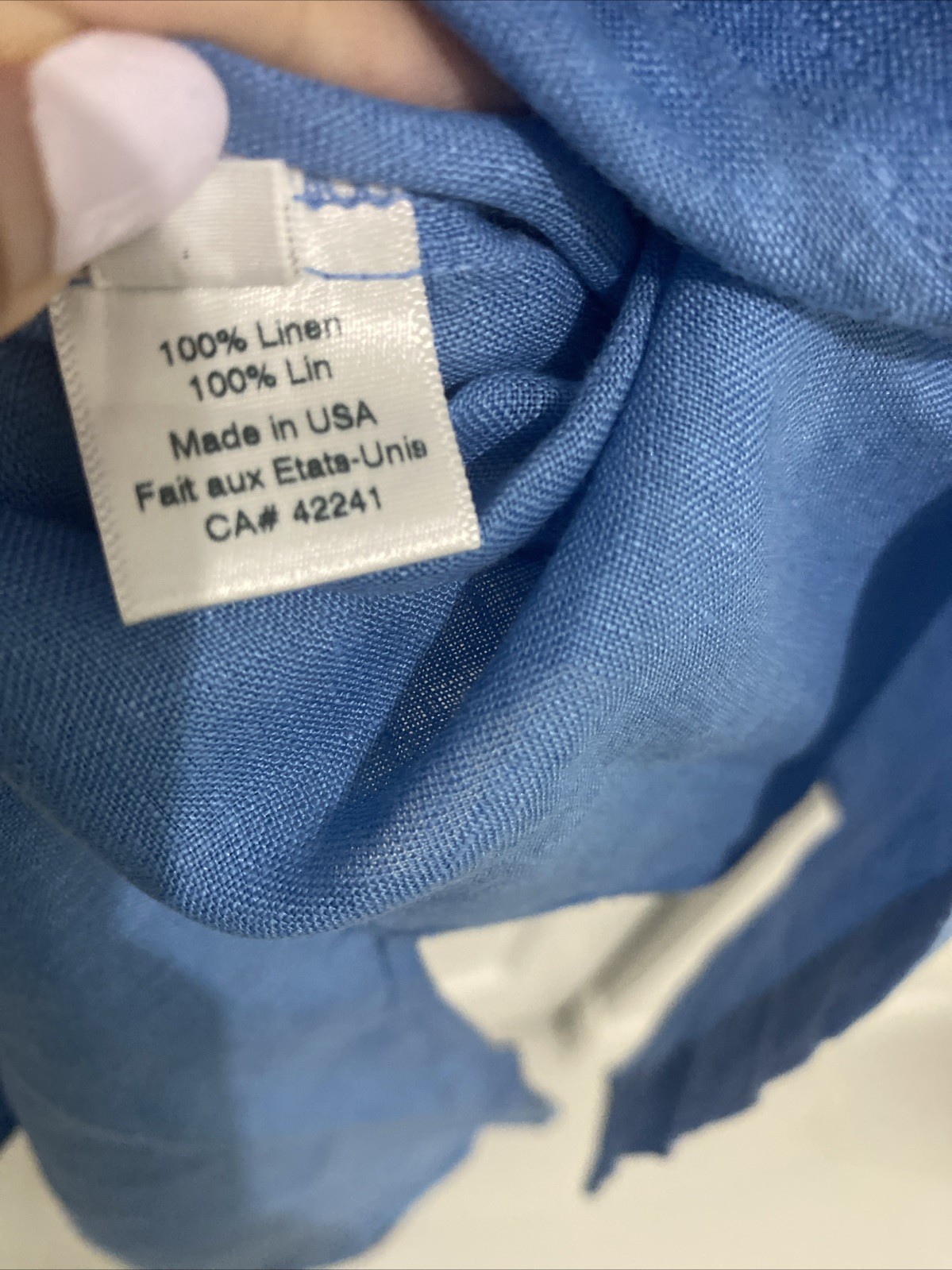 Stark X Linen Light Blue Dress Cover Up Button Down Size Medium Retail $236
