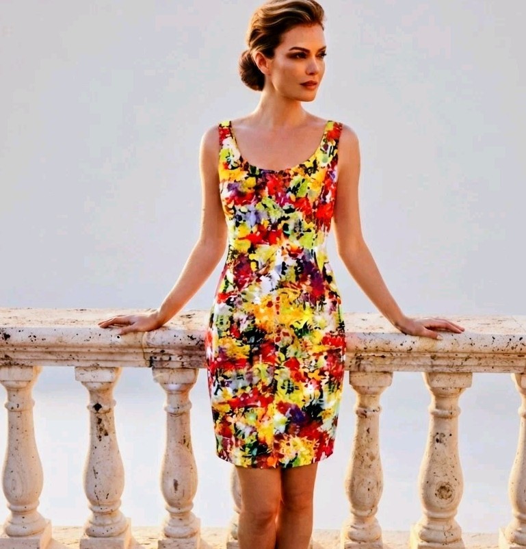 NEW Madison Sleeveless Cotton Lined Sheath Dress size 12