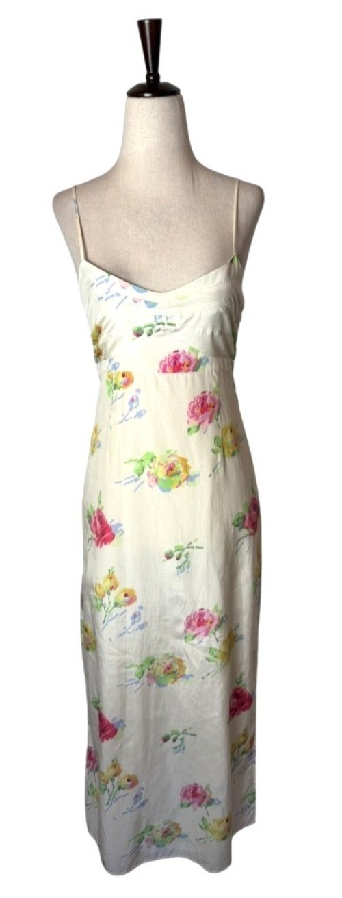 Black Iris Dress Women 0 White Cotton Floral Dress Midi Luxury Boho Cottagecore