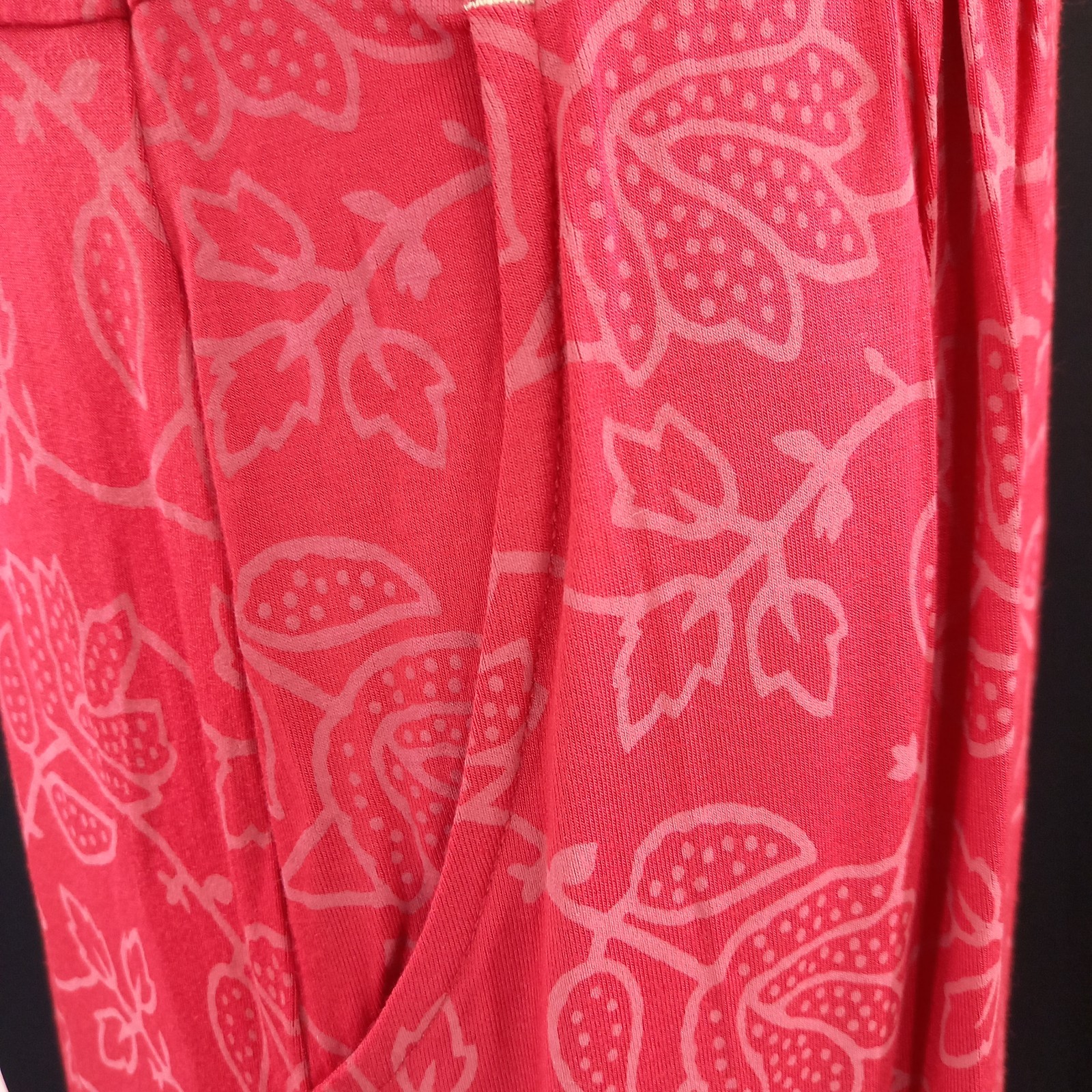 White Stuff Ladies Red Dress V Neck Lenzing EcoVero Summer UK 14 New With Tags