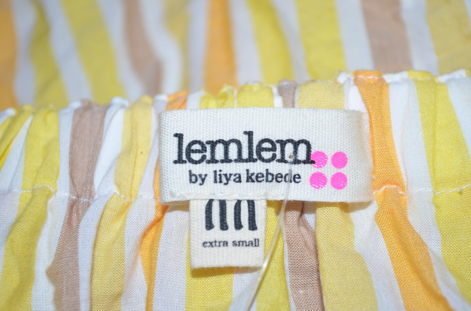 NEW LEMLEM Anthropologie BAHIRI STRAPLESS RUFFLE BELTED SUN YELLOW DRESS $375