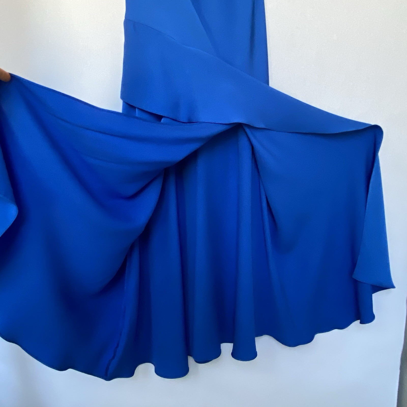 NWT Kobi Halperin Lili Bias Cut Blue Jay Long Midi Dress Evening Wedding Guest S