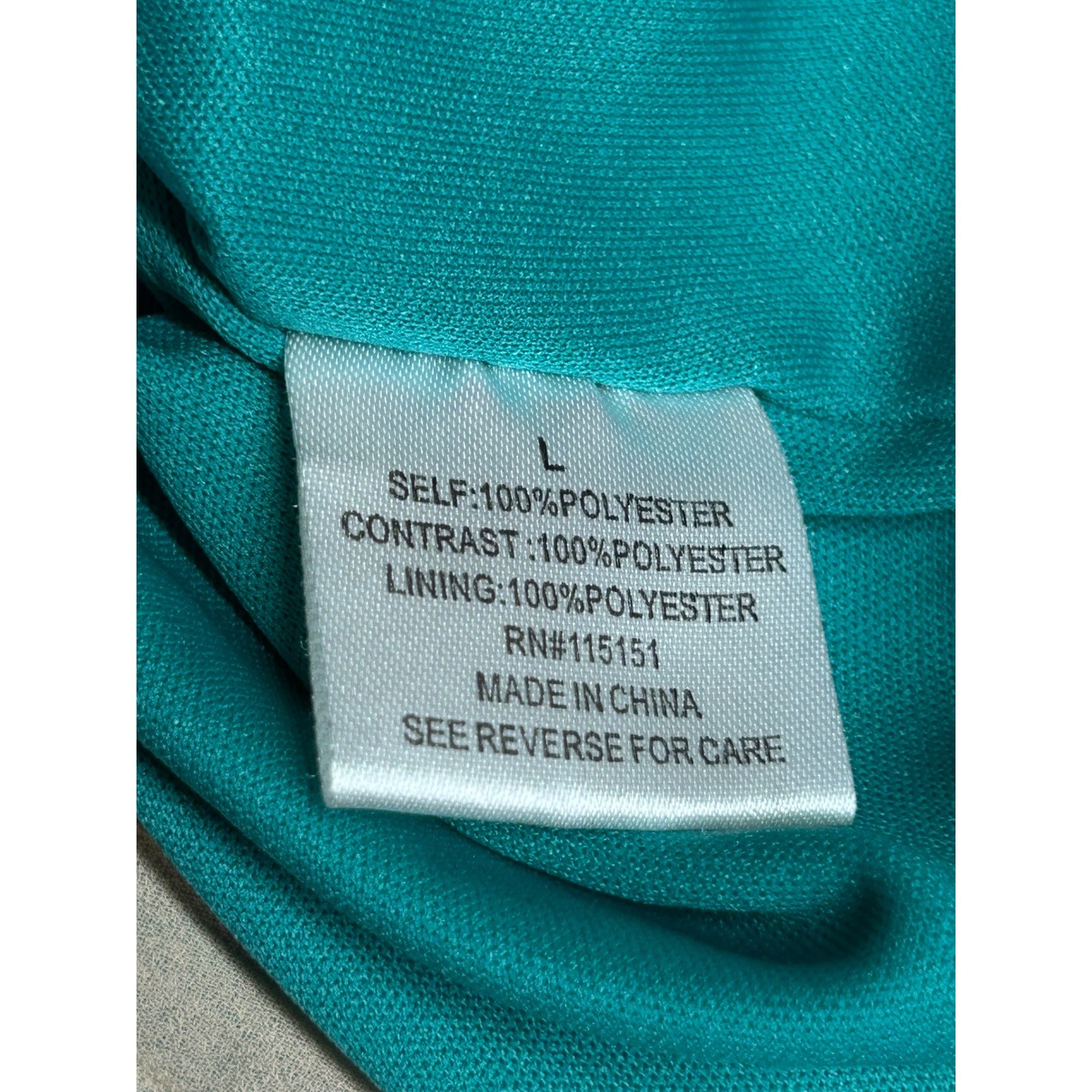 Romeo & Juliet Couture Pleated Strapless Maxi Dress Teal Grey Tan Large