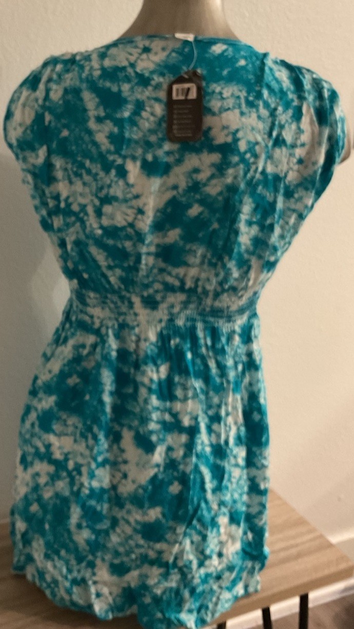 NWT Dress Small Blue Tye Die J&W
