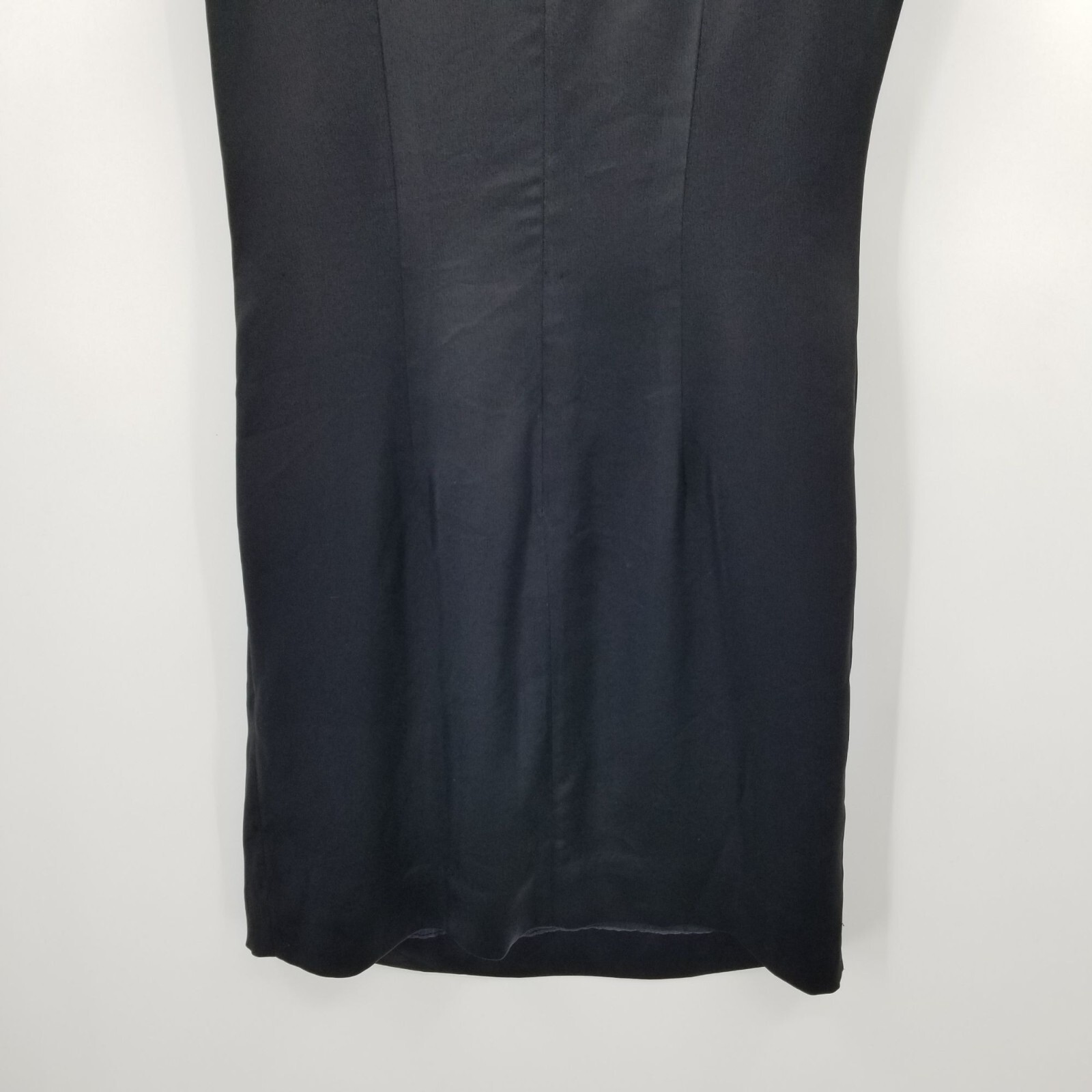Alberto Makali Black Sleeveless Sheath Dress Size 8 Old Money Quiet Luxury 90s