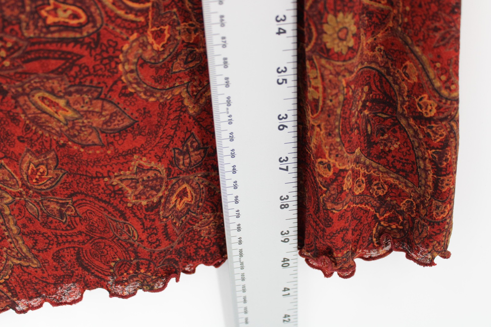 Zinc Sz M Paisley Bell Sleeve Boho Crochet Retro Hippie GoblinCore Fairy Nature