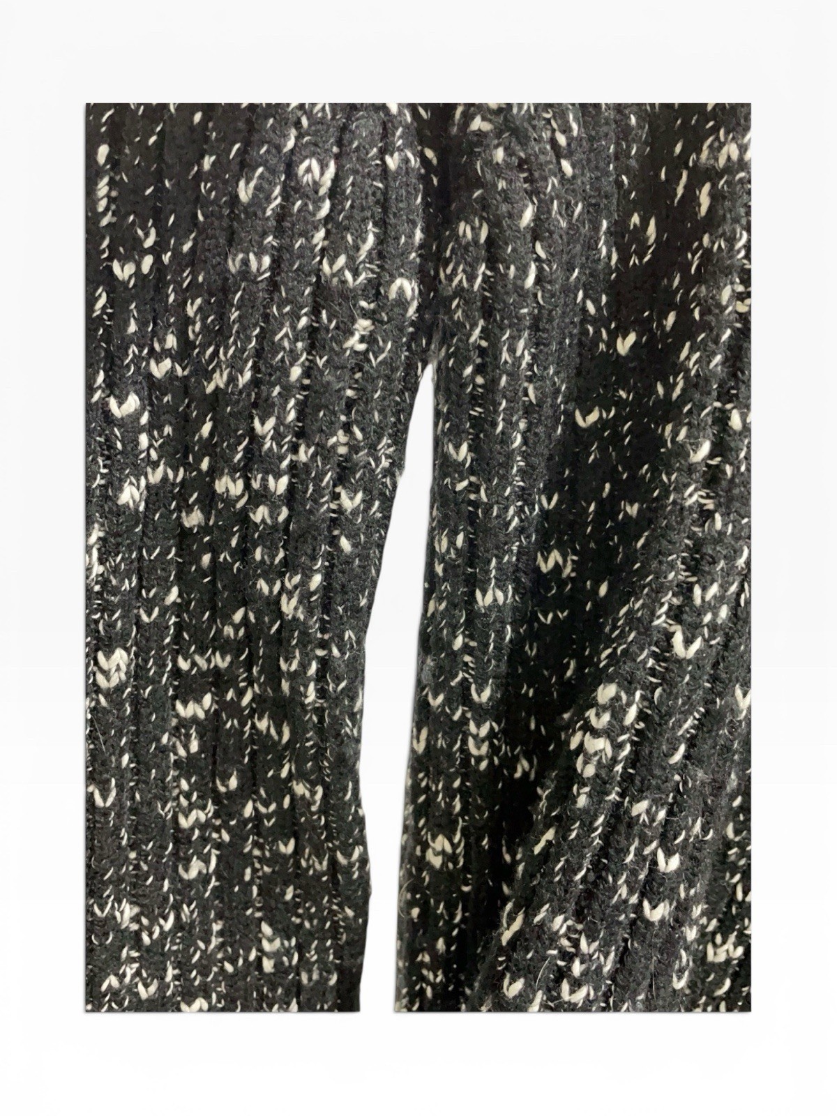 Celine Phoebe Philo 2014 Black White Marled Knit Tunic Sweater Dress Medium M