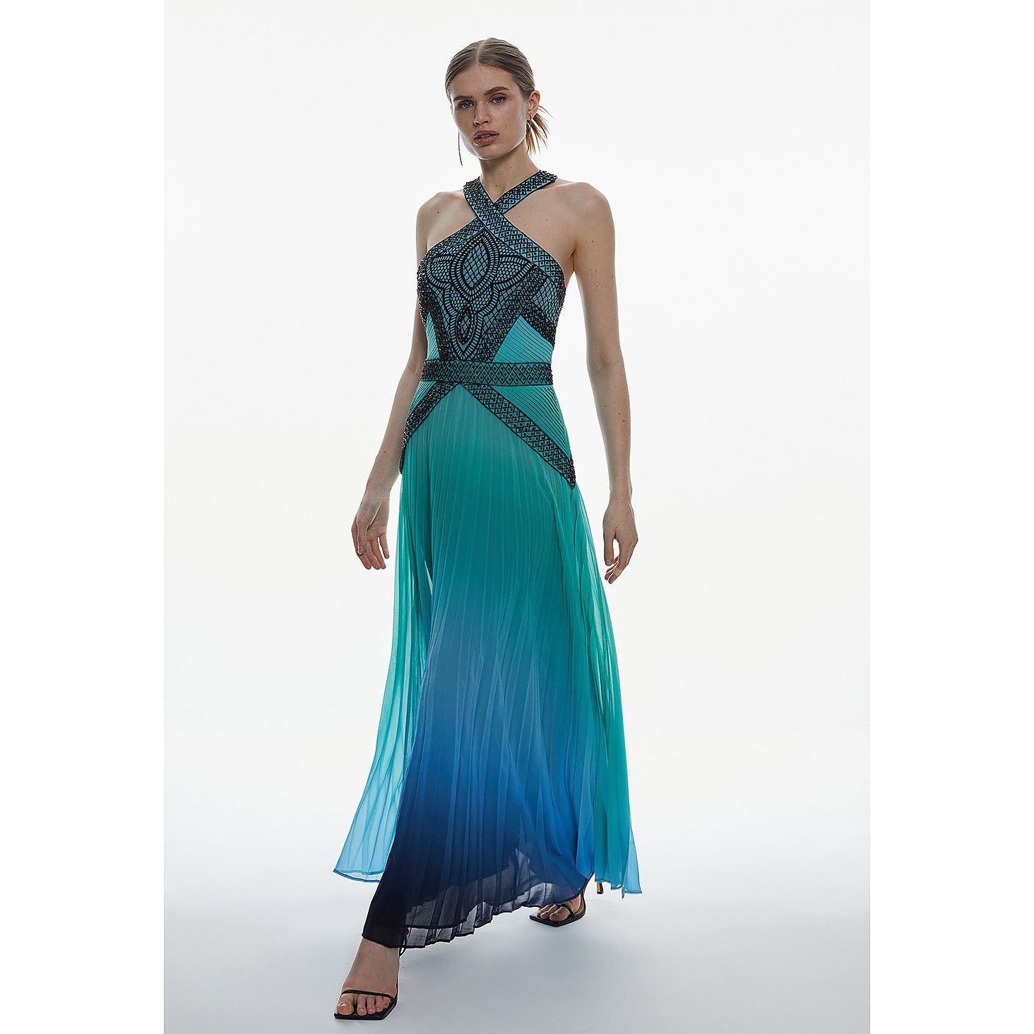 Karen Millen Maxi Dress UK6 in Multi RRP £339