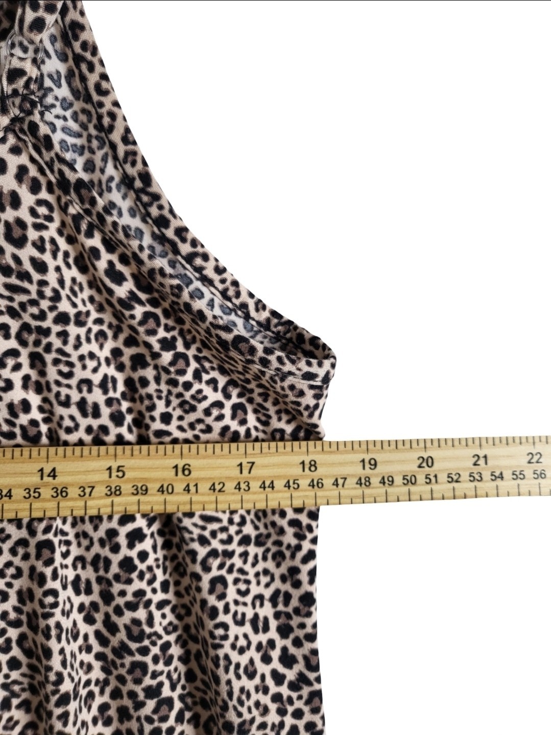 Rene Rofe Sleepwear Leopard Print Mini Dress Adjustable Straps Size M