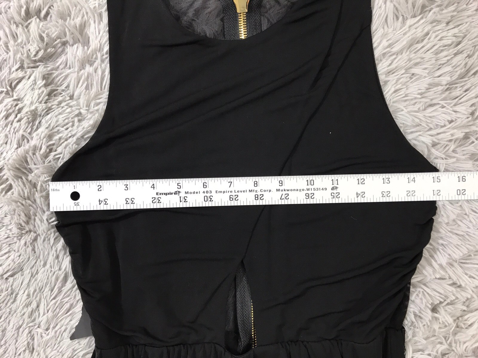 Guess by Marciano Black Cutout Faux Wrap Sheer Back Dress Medium Stretch
