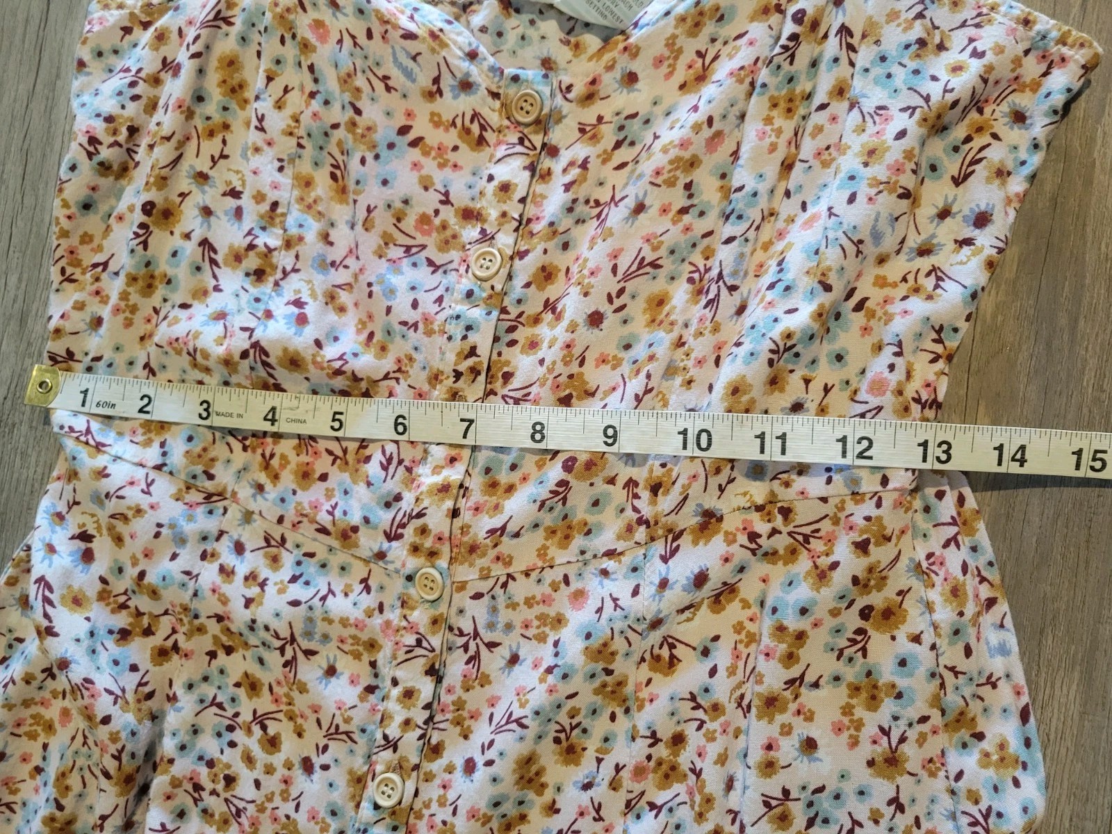 Mimi Chica Button Down Sun Dress Spaghetti Strap Floral Maxi Women’s M