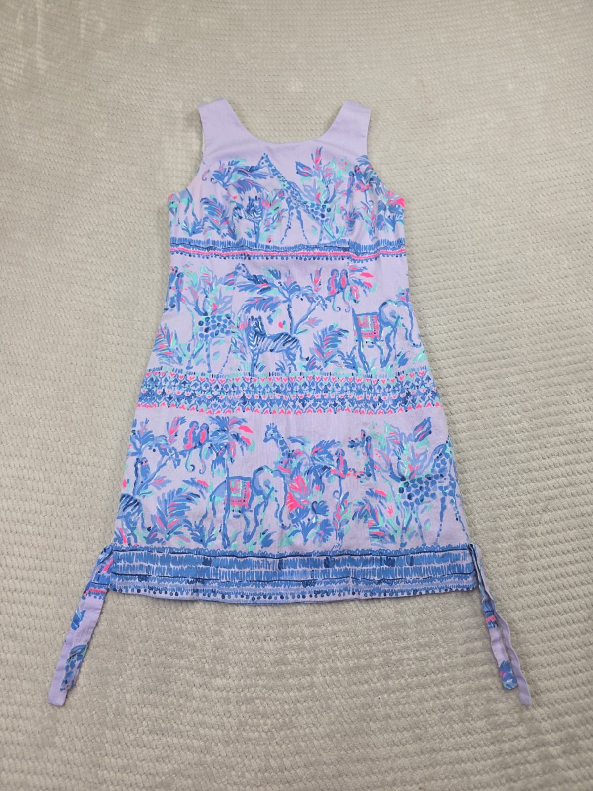 Lilly Pulitzer Dress Womens 2 Mila Shift Dress in Lilac Verbena Fruit Monkey
