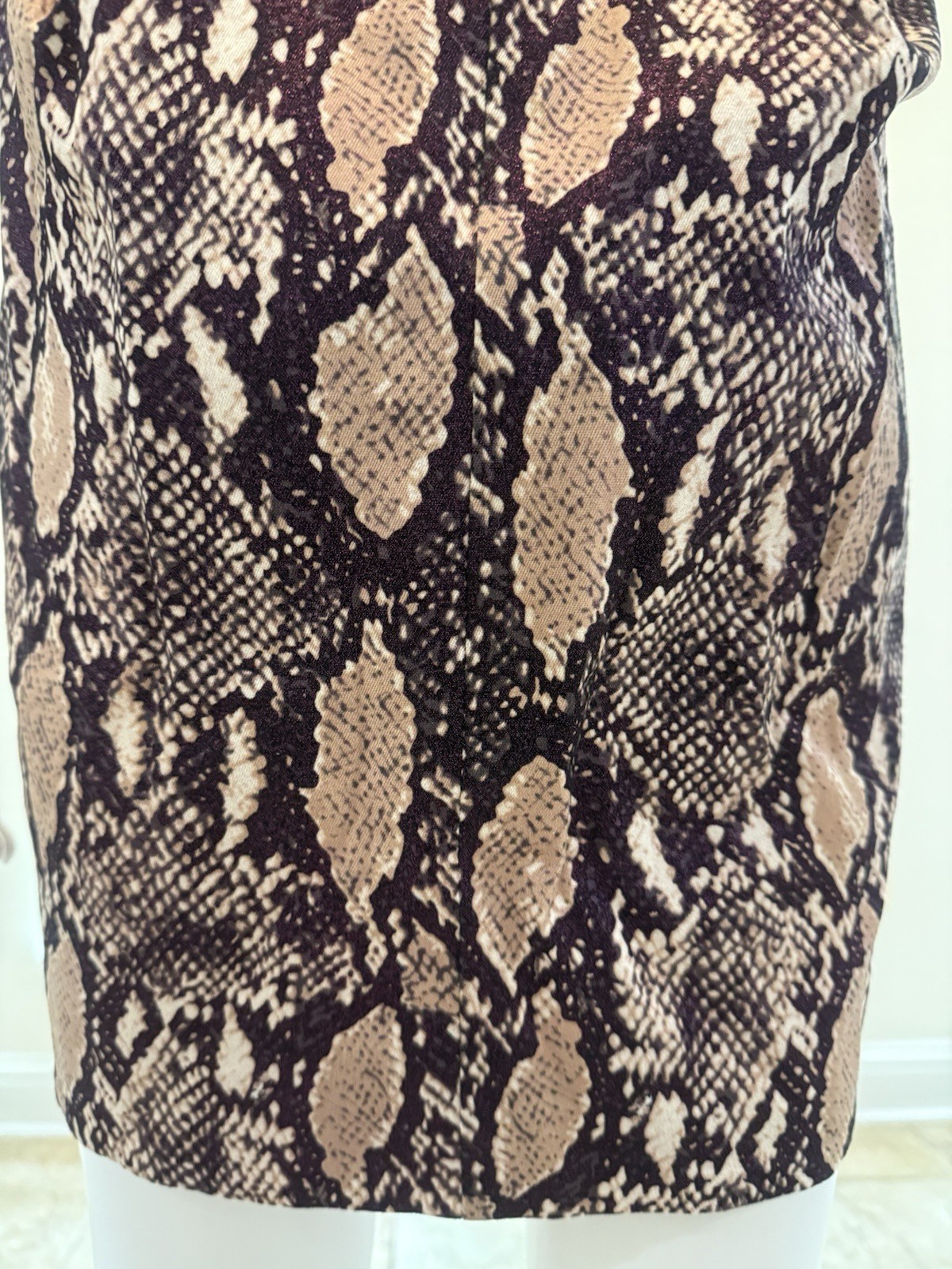 Forever Unique Vintage Bandeau Python Tulip Mini Dress Size12