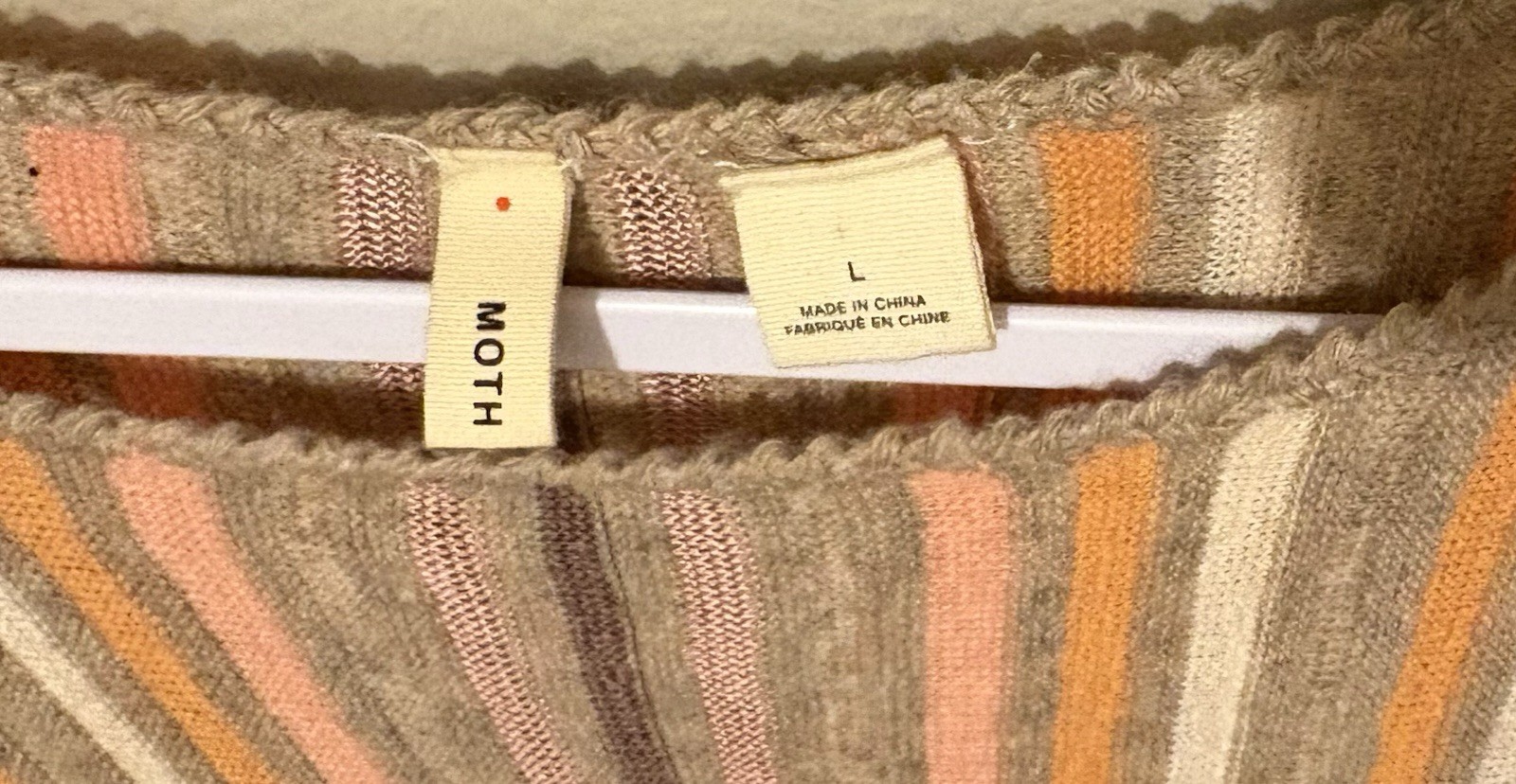 Anthropologie Moth Nora Swing Striped Wool Blend Dress – Large