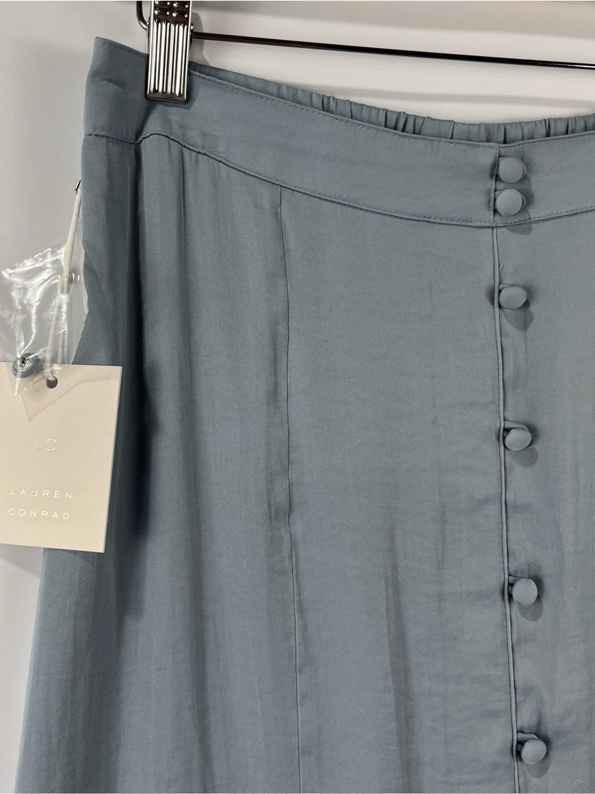 LC Lauren Conrad NWT 2 Piece Skirt Set Tie Front Top Midi Skirt Layering M/S