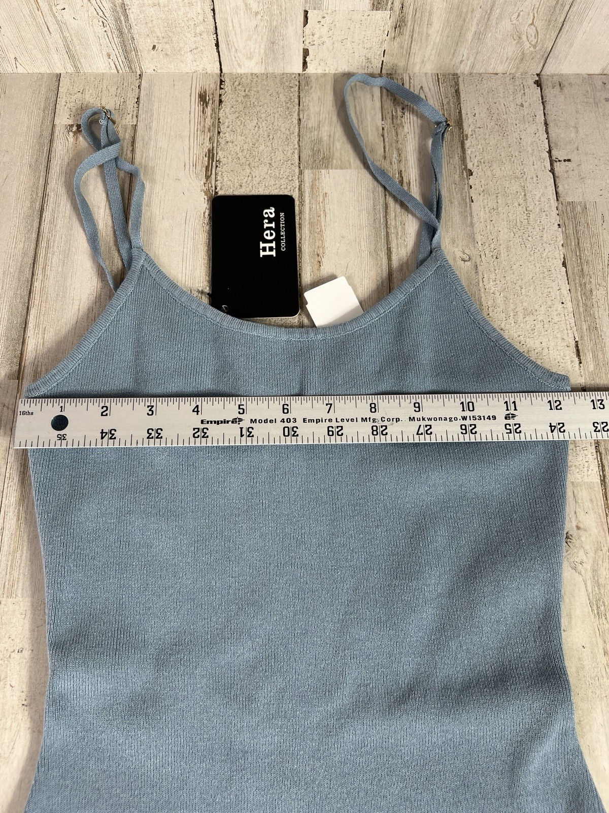 Hera Collection Basic Straped Tube Knit Dress Size – Large Ocean Blue Color