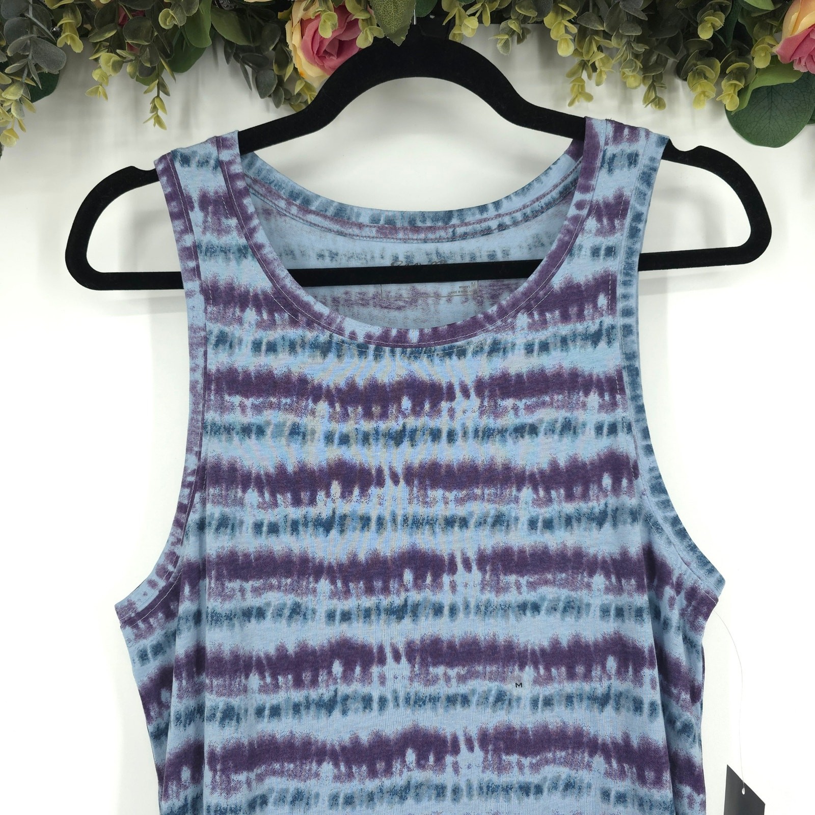 Eddie Bauer Coast and Climb Sleeveless Tie Dye Maxi Dress Size Medium NWT