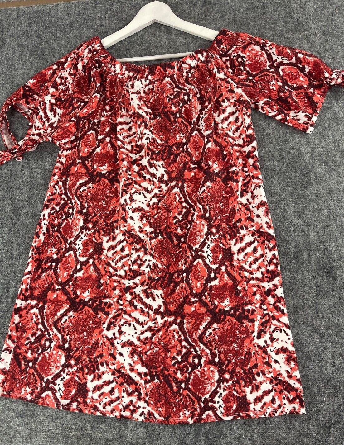 Dorothy Perkins A Line Dress Womens 4 Sundress Tie Dye Red Short N334