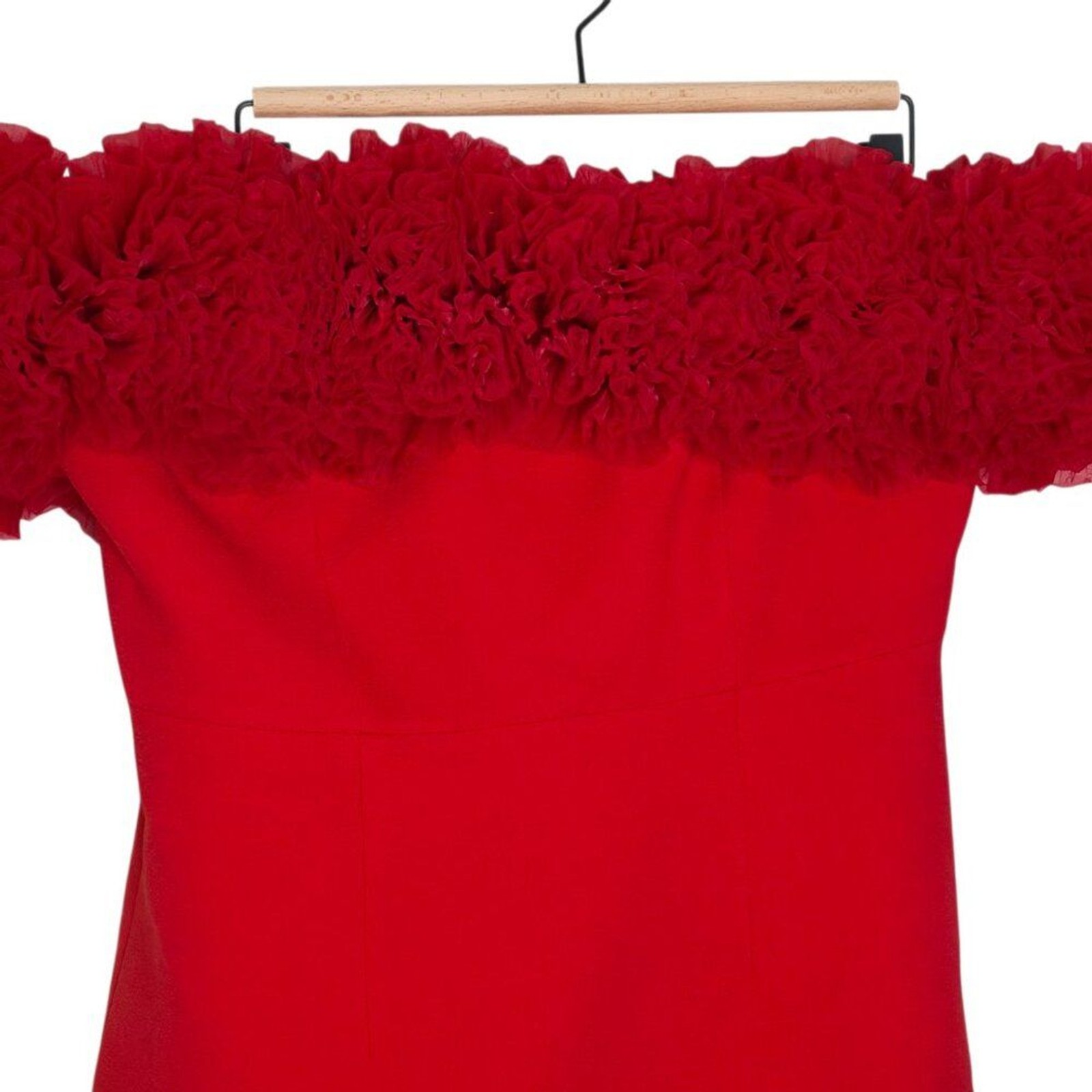 Sonya Moda Nahla Sorrento Red Off the Shoulder Rosette Mini Dress Size XL NWT