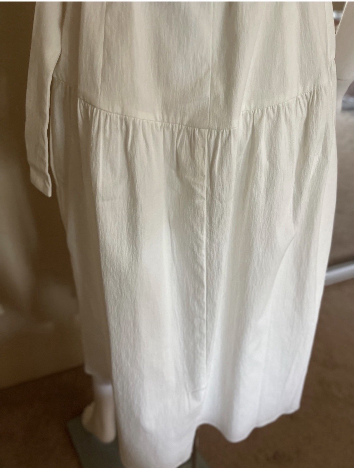 REISS Vita White Belted Button Front Midi Dress NWT US 10 – Retail $330