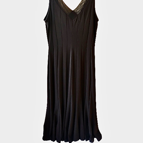 Joseph Ribkoff Cocktail Dress Brown Sleeveless Fit & Flair Womens 6