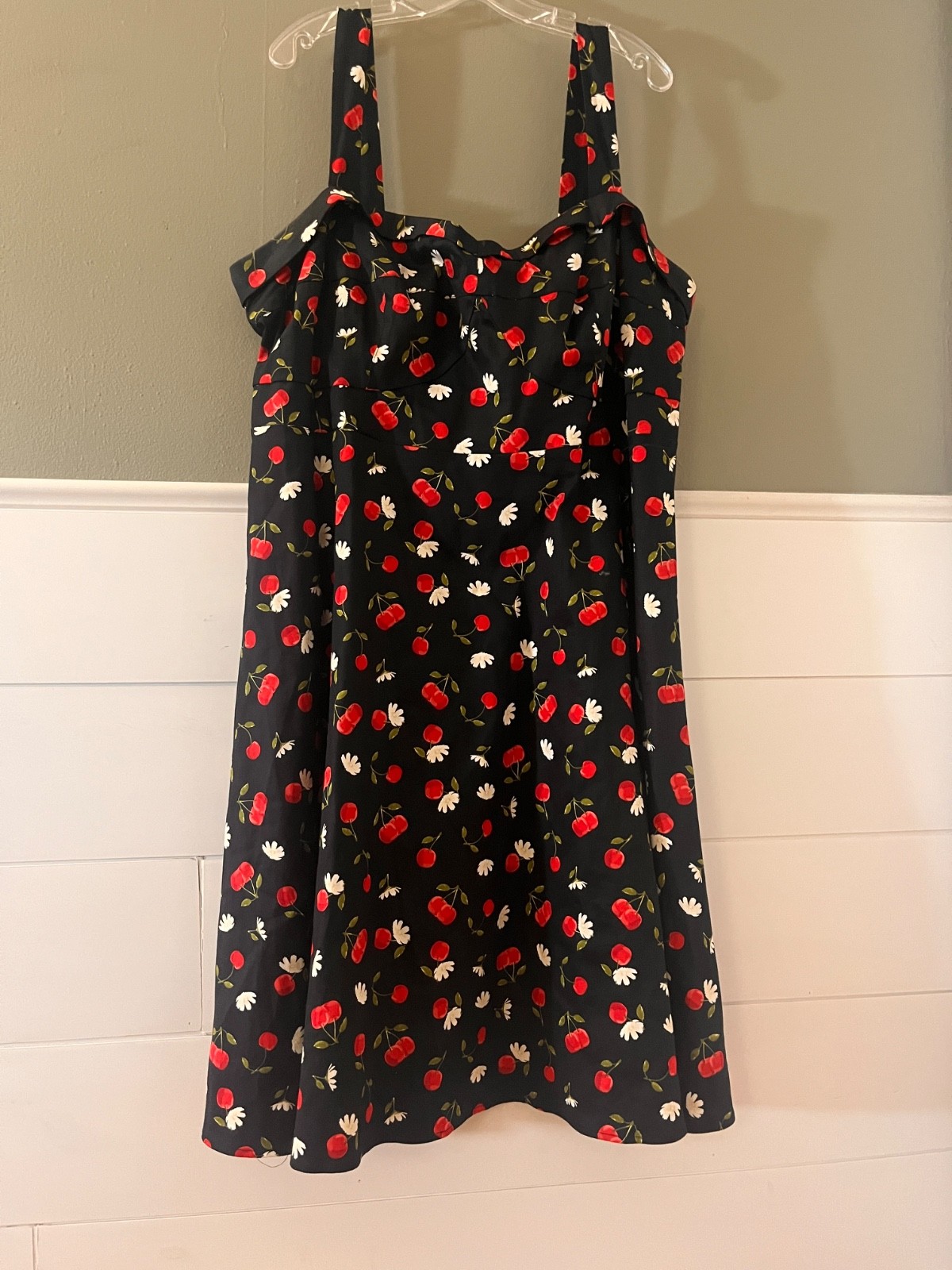 Pinup Rockabilly Cherry Print 3x Dress 24 Retro Torrid Pattern Hourglass Pin Up