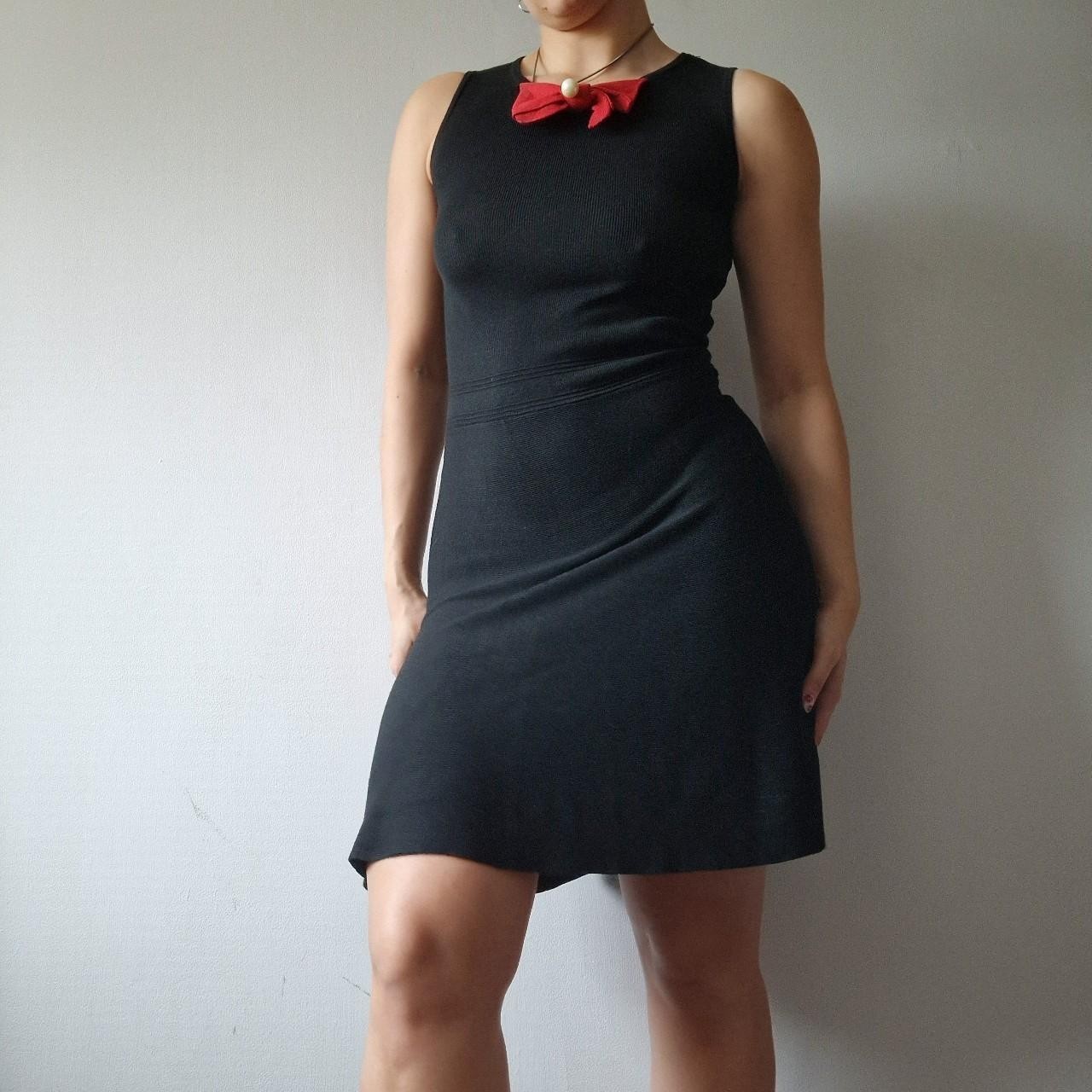 laetitia mem y2k bow mini sleeveless dress S 10-12 retro bow party twee festive
