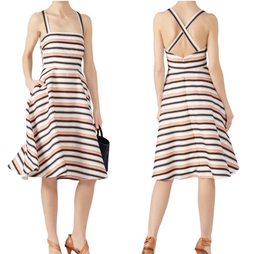 Hutch Tiffany Striped Jacquard Dress 2
