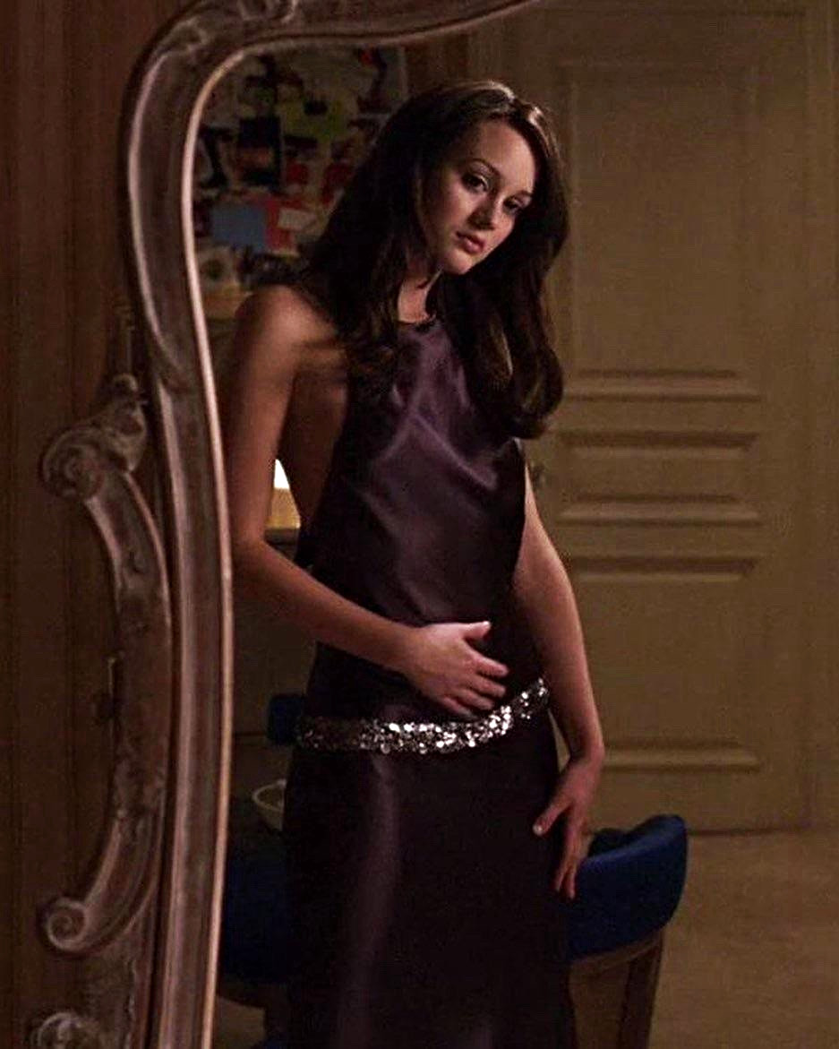 Blair Waldorf ASO Gossip Girl Purple Size 6 Halter Dress